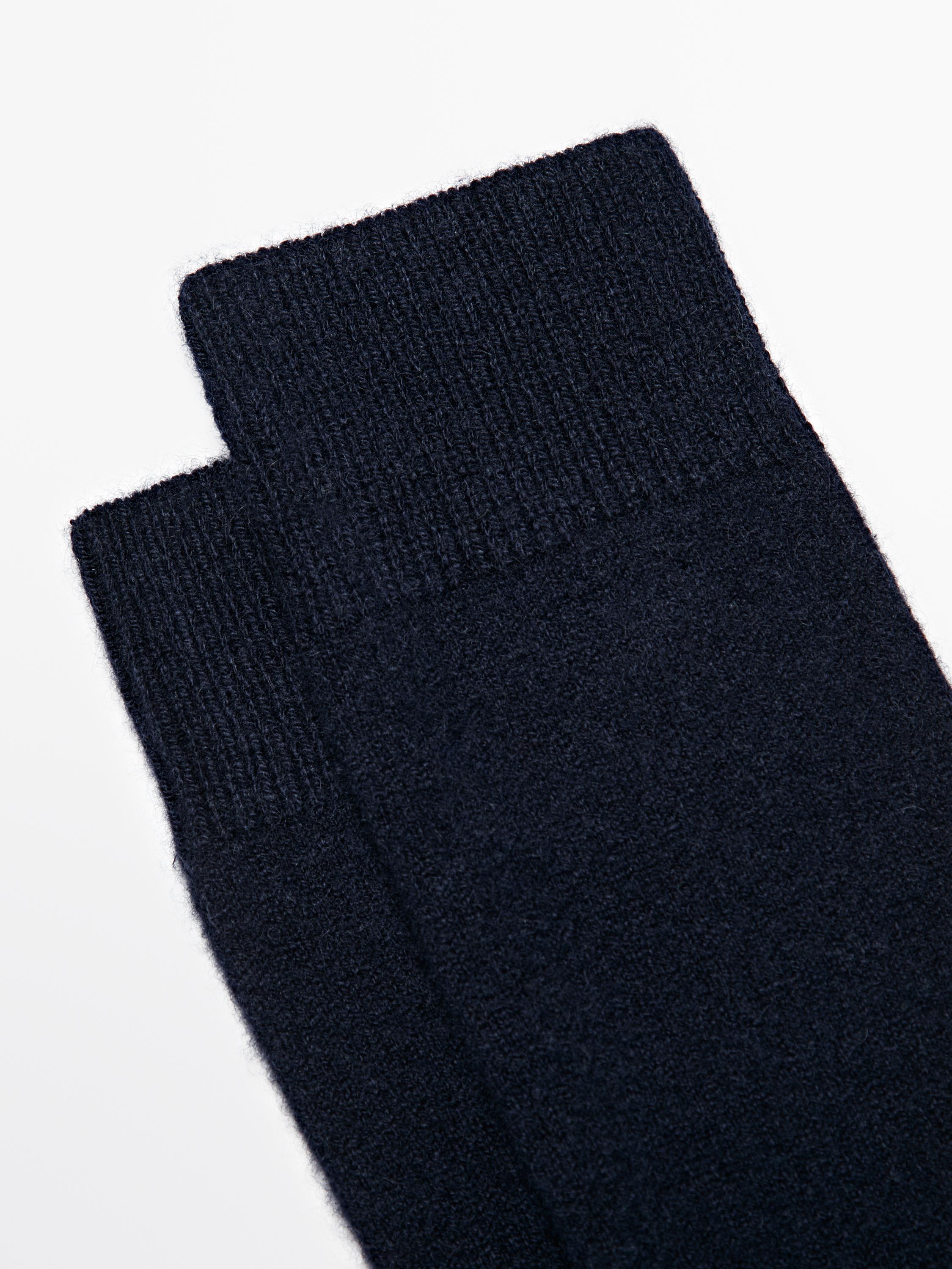 Chaussettes en maille de cachemire mélangé